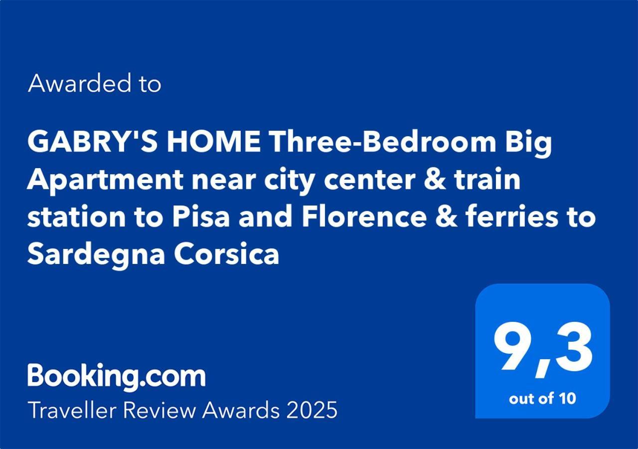 Gabry'S Home Three-Bedroom Big Apartment Near City Center & Train Station To Pisa And Florence & Ferries To Sardegna Corsica Livorno Eksteriør bilde